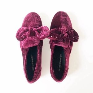 Rebecca Minkoff Stacey Velvet Slip Ons Sneakers